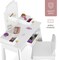 Best Choice Kids Wooden Pretend Play Vanity and Chair Set w/ Mirror – Little Girls Makeup Table with 3 Drawers